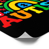 自閉症違う能障害ではない自閉症 ポスター (角)