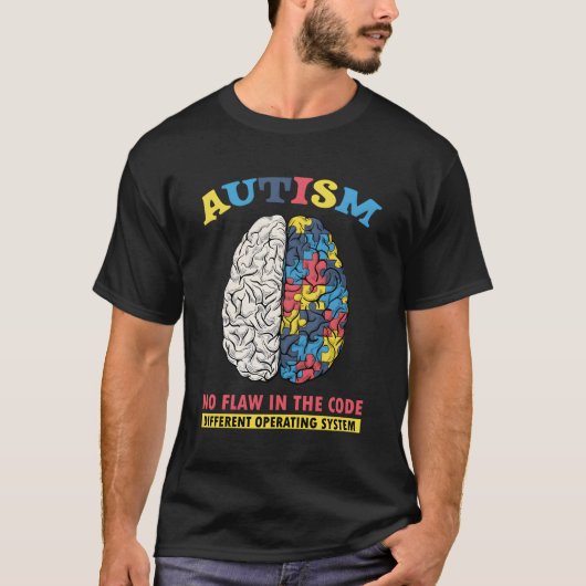 自閉症違う脳手術装置P Tシャツ (正面)