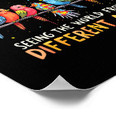 自閉症違う認識角度神経多様性De ポスター (角)