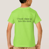 自閉症遠出 Tシャツ (裏面)