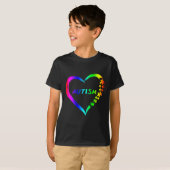 自閉症障害認識度月サポート Tシャツ (正面フル)