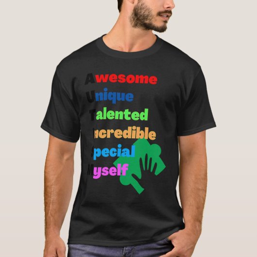 自閉症頭字語 Tシャツ (正面)