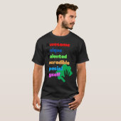 自閉症頭字語 Tシャツ (正面フル)