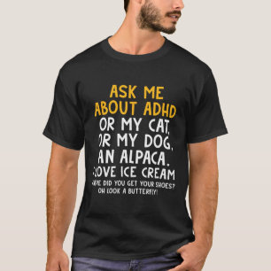 自閉症頼心の健康に関する認識度Adhd C Tシャツ