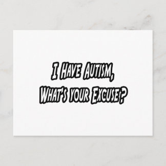自閉症...あなたの言い訳？ ポストカード