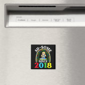 自閉症 すばらしいオーサム 2018年から啓発活動中 8歳の誕生日 マグネット (インサイチュ (食洗機))