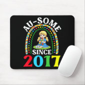 自閉症 すばらしい ausome 2017年から認知 9歳 マウスパッド (マウス)