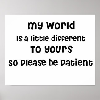 自閉症,アスペルガー,特殊ニーズ認識度 ポスター