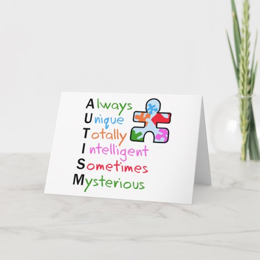 自閉症 カード (正面)