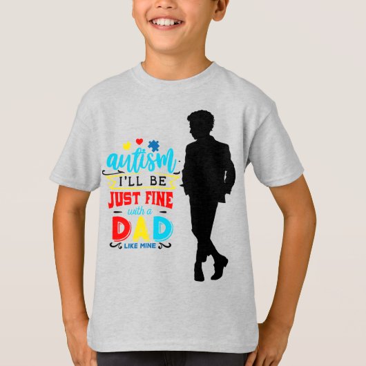 自閉症 – キッズベーシックTシャツ Tシャツ (正面)