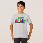 自閉症 – キッズベーシックTシャツ Tシャツ (正面フル)