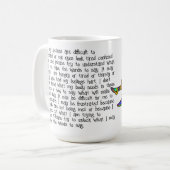 自閉症 コーヒーマグカップ (正面左)