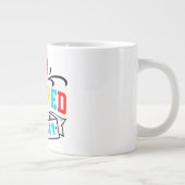 自閉症 – ジャンボマグ ジャンボコーヒーマグカップ (右)