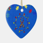 自閉症 セラミックオーナメント (右)