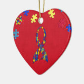 自閉症 セラミックオーナメント (左)