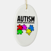 自閉症 セラミックオーナメント (右)