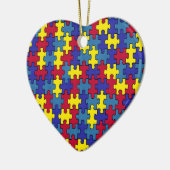 自閉症 セラミックオーナメント (左)