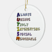 自閉症 セラミックオーナメント (左)