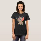 自閉症 ゾウ 眼鏡 アウェアネス ママ キッズ 自閉症 Tシャツ (正面フル)