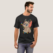 自閉症 ゾウ 眼鏡 アウェアネス ママ キッズ 自閉症 Tシャツ (正面フル)