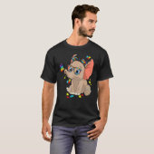 自閉症 ゾウ 眼鏡 アウェアネス ママ 子供 自閉症 Tシャツ (正面フル)