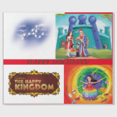 自閉症:ハッピーキングダムラッピング紙 ラッピングペーパー (フラット)