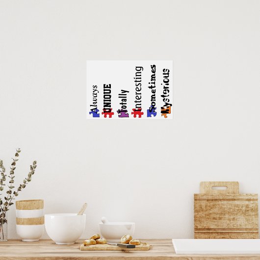 自閉症 ポスター (キッチン)