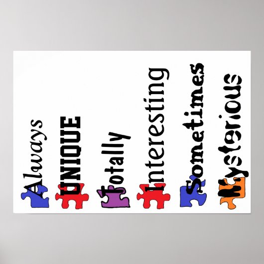 自閉症 ポスター (正面)