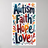 自閉症 ポスター (正面)