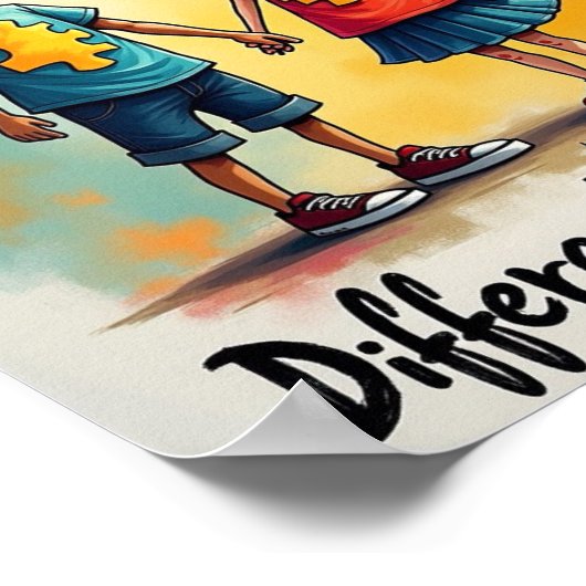 自閉症 ポスター (角)