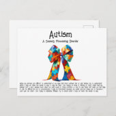 自閉症 ポストカード (正面/裏面)