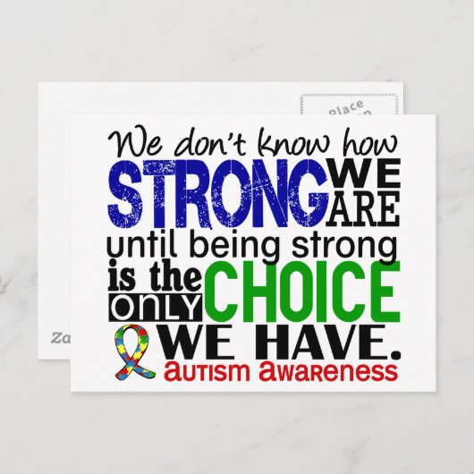 自閉症 ポストカード (正面/裏面)