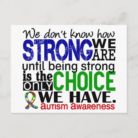 自閉症 ポストカード (正面)