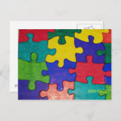 自閉症 ポストカード (正面/裏面)