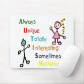 自閉症 マウスパッド (マウス)