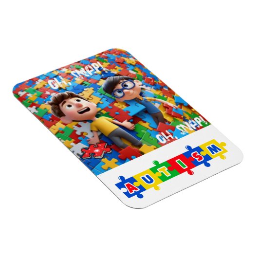 自閉症 マグネット (右側)