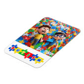 自閉症 マグネット (左側)