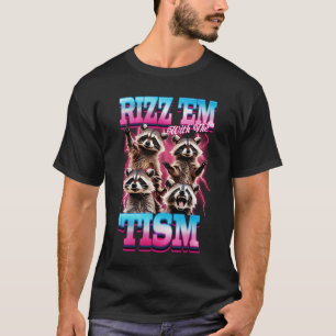 自閉症+ユーモア+Rizz+Em+With+The+Tism+ミーム+自閉症 Tシャツ