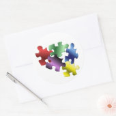 自閉症 ラウンドシール (封筒)