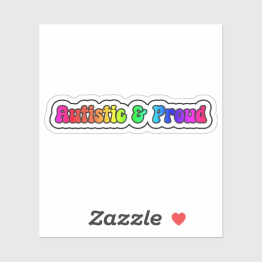 自閉症&レインボー誇りを持ったニューロダイバーシティ シール (シート)