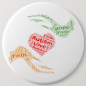 自閉症 – 丸ボタン 缶バッジ (正面)