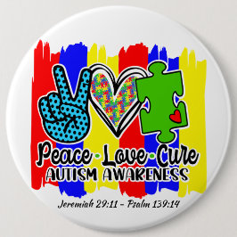 自閉症：丸ボタン 缶バッジ