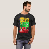自閉症 化学元素 Tシャツ (正面フル)