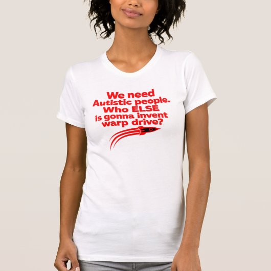 自閉症 引用 スタートレック Tシャツ (正面)