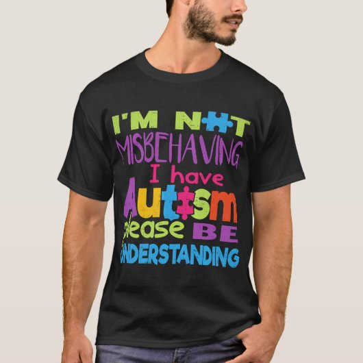 自閉症 - 悪い子じゃない、自閉症だよ Tee Tシャツ (正面)