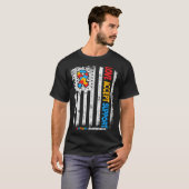 自閉症 愛を受け入れる 自閉症の理解 Tシャツ (正面フル)