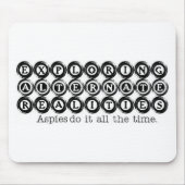 自閉症: 探検の互い違いの現実 マウスパッド (正面)