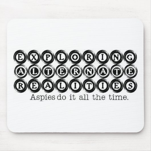 自閉症: 探検の互い違いの現実 マウスパッド (正面)