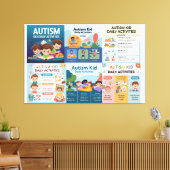 自閉症 – 日々の活動図 キャンバスプリント (インサイチュ (リビング))