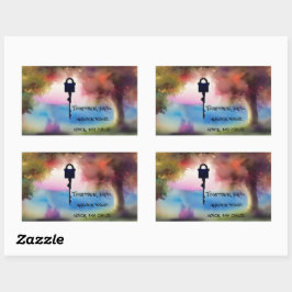 自閉症 – 特別ニーズ子供サポート – あなたの声 長方形シール